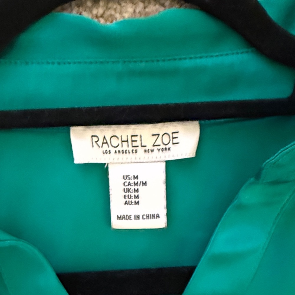Rachel Zoe Emerald Ruched Blouse - Picture 6 of 6